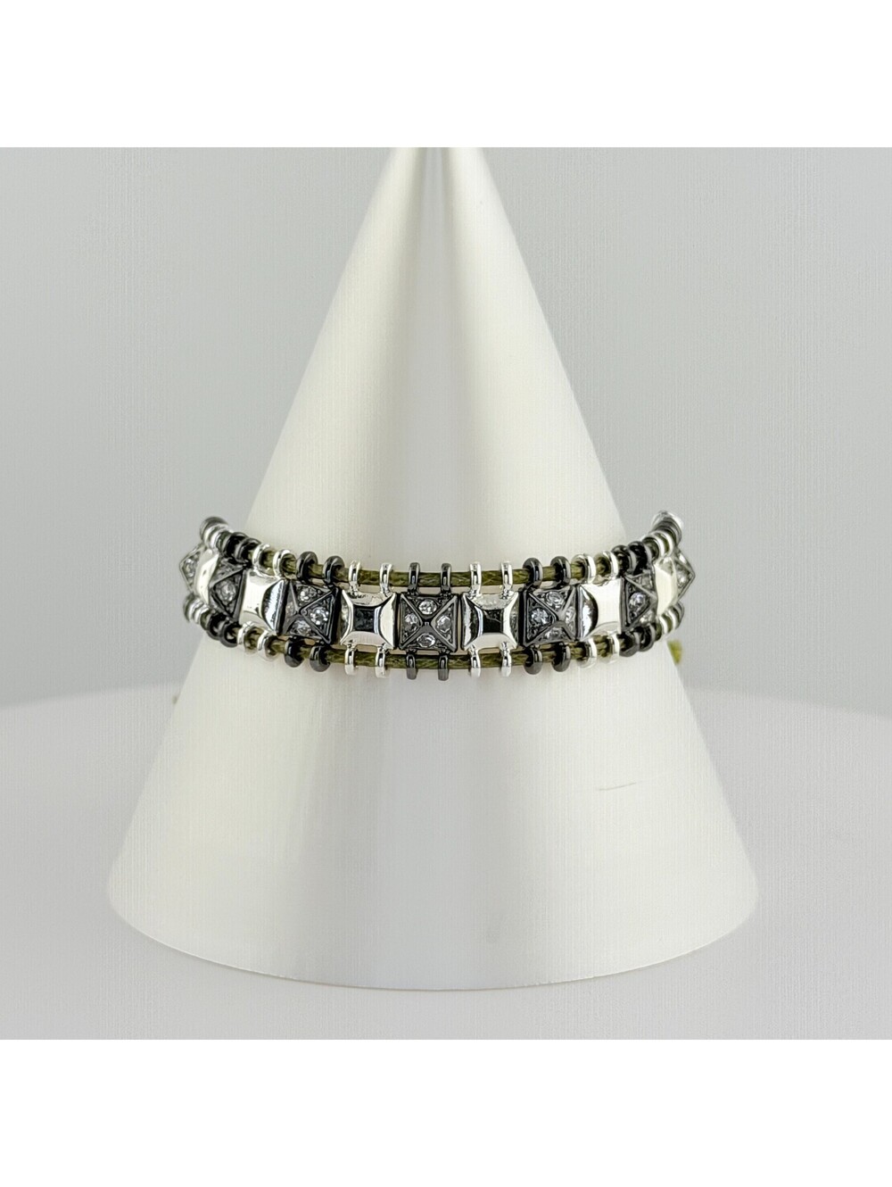 Bomb Party Single Stack Bracelet - on Silver Plating #104